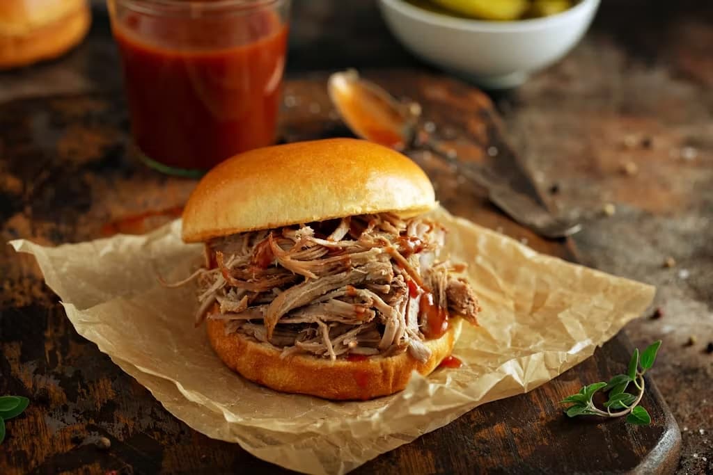 Pulled pork sandwich